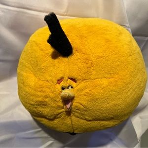2012 Angry Bird Plush Bubbles Inflated Yellow Rovio Commonwealth 10" No Sound